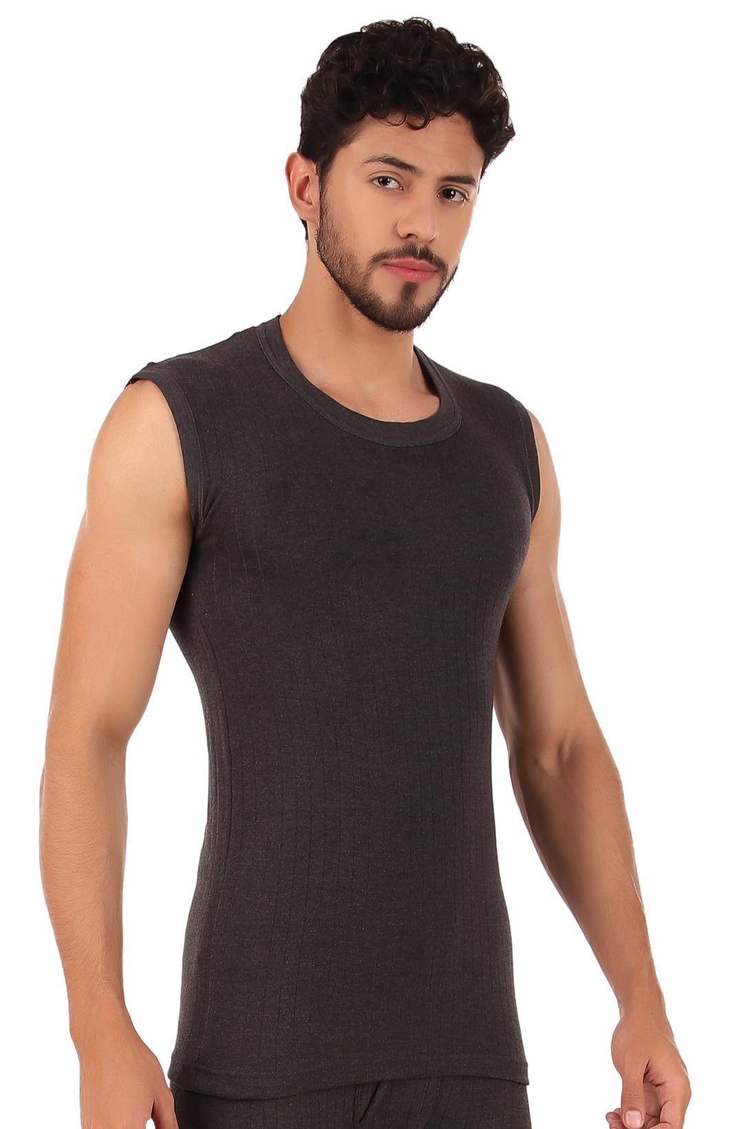 inner element Men's Thermal Vest/Parker Sleeveless Round Neck Top, Premium Winter Innerwear with Stay Warm & Stay Fresh Technology-picture-16