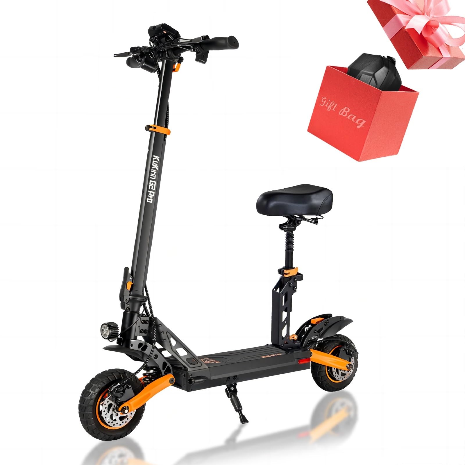 Kugookirin G3 Adult Electric Scooter, 1200W Motor Up to 31 mph, 52V/18Ah Large Capacity Battery, 10.5" Off Road Tires, Dual Brake Foldable Electric Kick Scooter