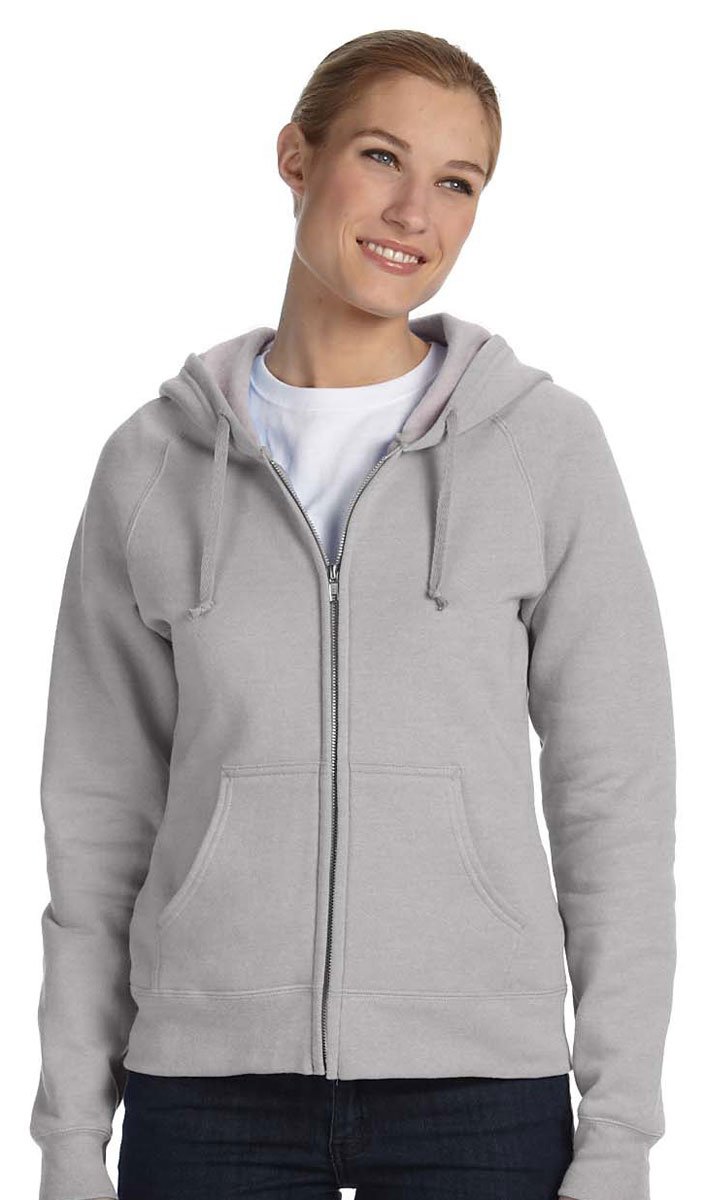 Hanes Women's Light Steel Originals Full, Heavyweight Fleece Sweatshirt, Zip Hoodie Hooded, Medium