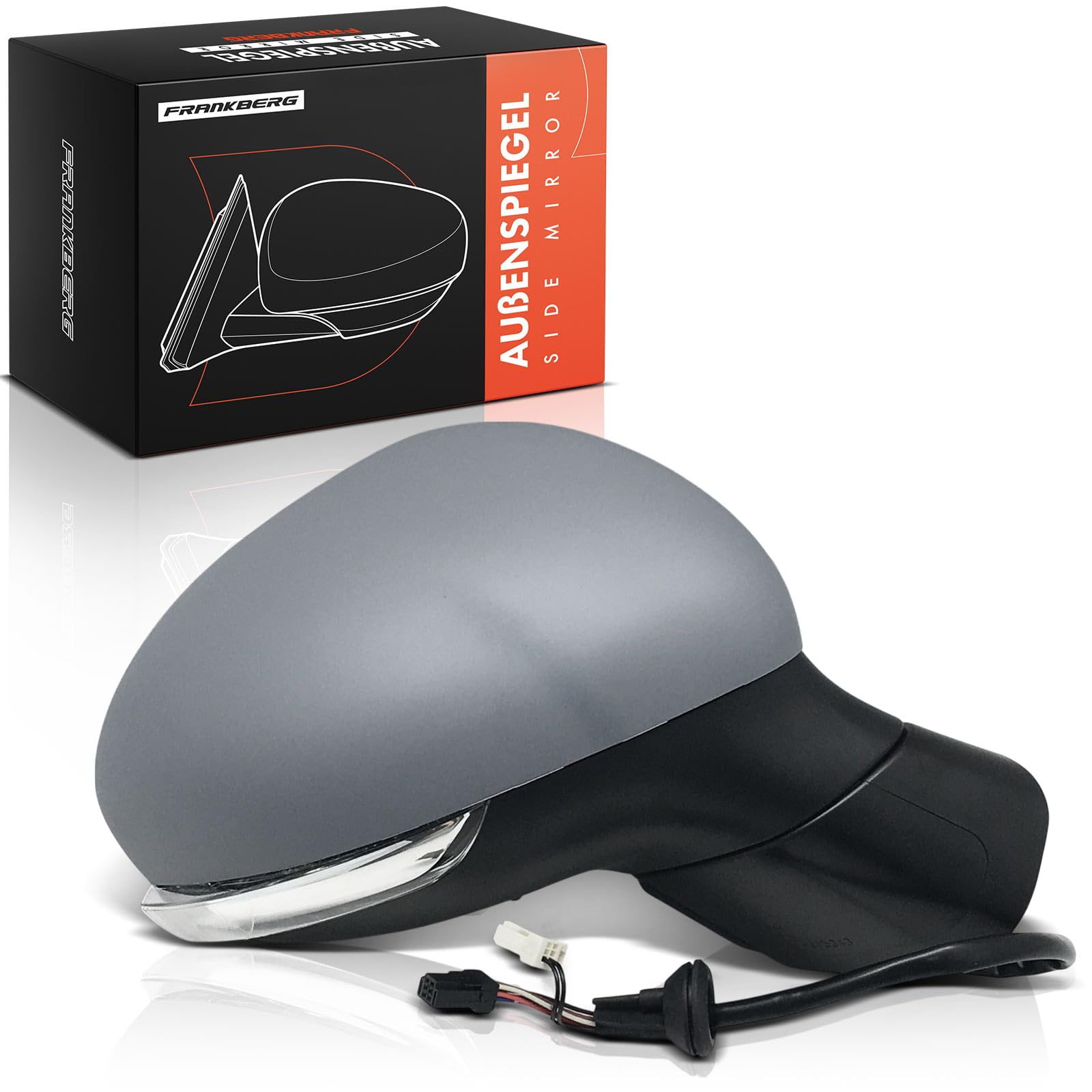 Frankberg Specchietto retrovisore destro 735603594 | Convesso, Riscaldato, Pieghevole manualmente, 6 poli + 2 poli; Compatibile con: 500X 334