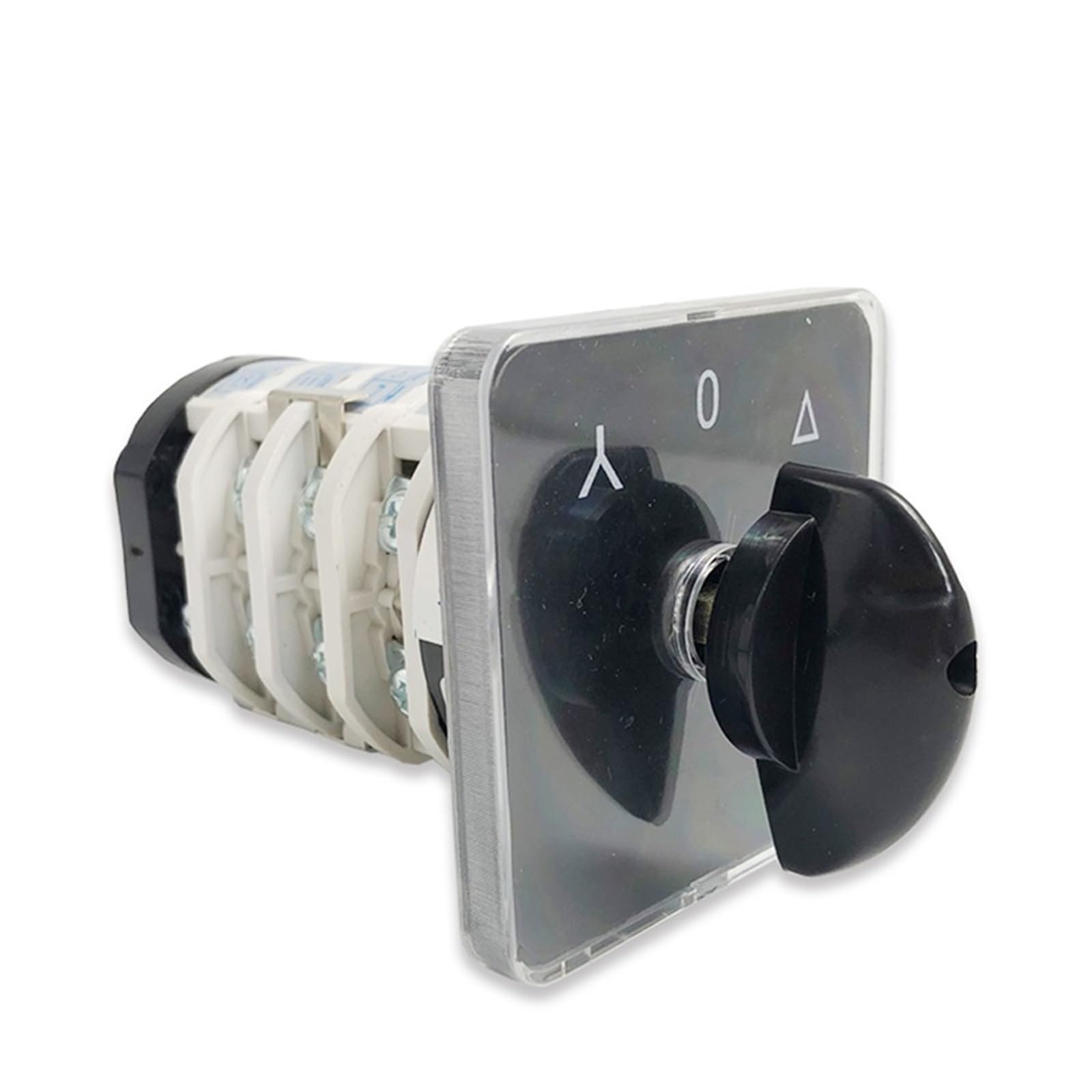 BKGWCSOR YMZ12-32/4 Selector Starter Star/Triangle Electrical Changeover Rotary Cam Switch 32A 4 Pole 3 Position Sliver Contacts Switches