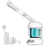 Facial Steamer, Nano Ionic Face Steamer for Facial Deep Cleaning Portable Ozone Steamer with Extendable 360° Rotating Arm, Humidifier for Home Salon Spa or Personal Care (Blue)