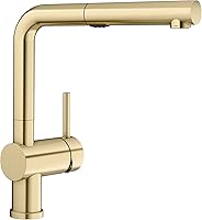 Vista 17 de BLANCO Linus - Grifo de cocina extraíble de arco bajo, doble pulverización, 1.5 GPM, acero inoxidable