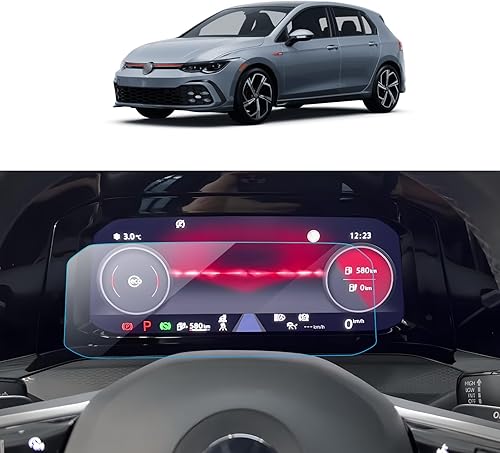 Vista 45 de Protector de Pantalla de Coche para 2015 2016 2017 2018 2019 Cadillac CTS Accesorios Navegación Pantalla Táctil Protector de Película de Vidrio