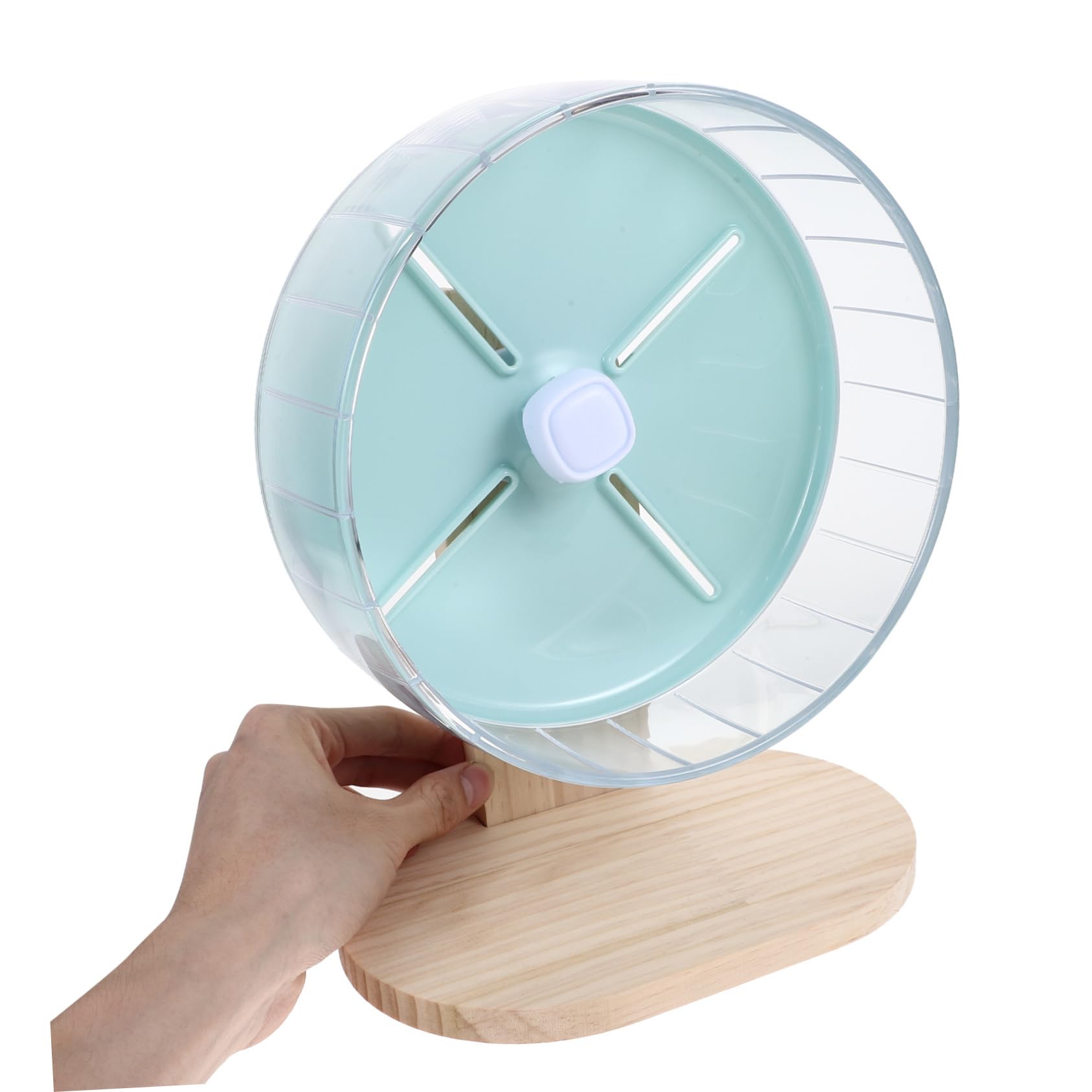 Abaodam 1 Ensemble Silencieuses pour Petits Animaux de Roue Exercice pour Hamsters avec Support pour Habitat