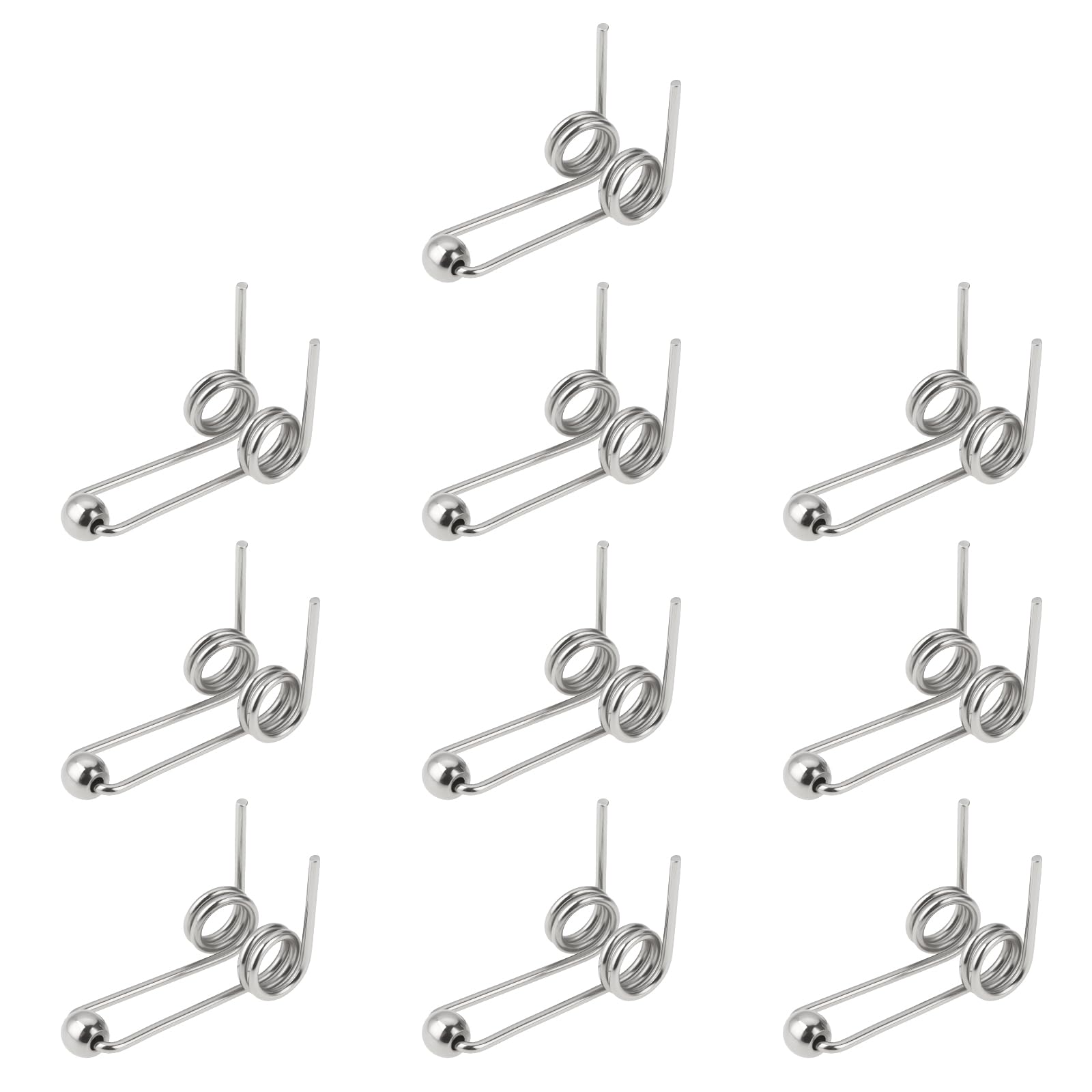 The Lord of the Tools 10Pcs 1.2x28mm Double Return Torsion Spring for Most Wire Curling Iron