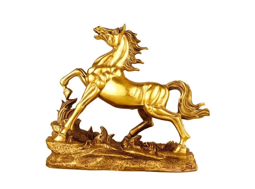 Sculpture chinoise en laiton : dragon de qualité premium pour décoration de bureau