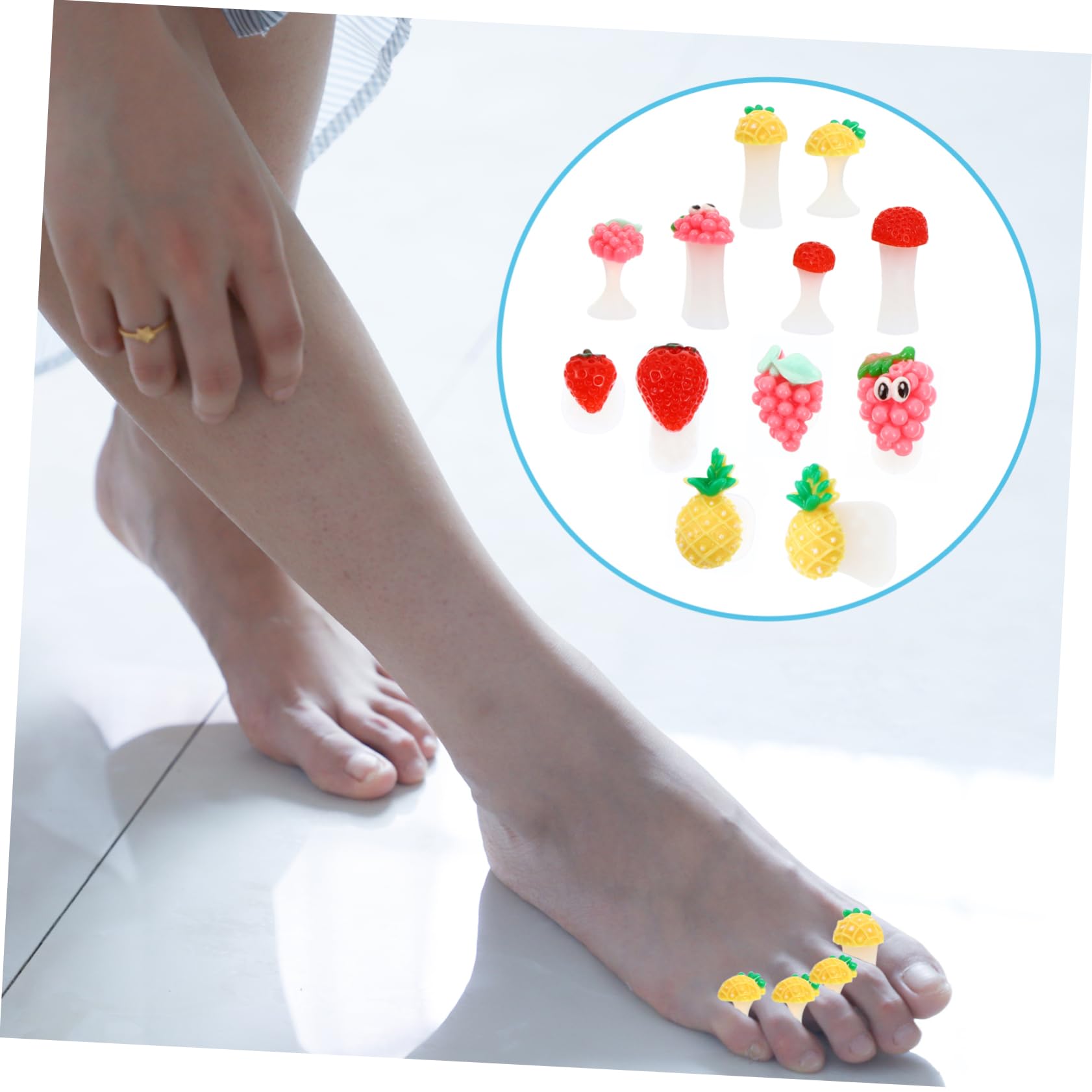 OSOLADY Toe Spreaders for Women 24 Pack Girls Toe Separators Foot Products Pedicure Tool Reusable Silicone