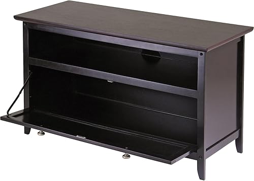 Miniatura 2 de Winsome Zuri 92136 - Soporte de madera para TV, color espresso oscuro