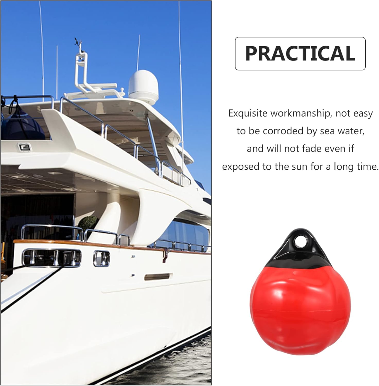 minkissy Essential Yacht Safety Equipment Blow-up Collision Prevention Hanging Buoy