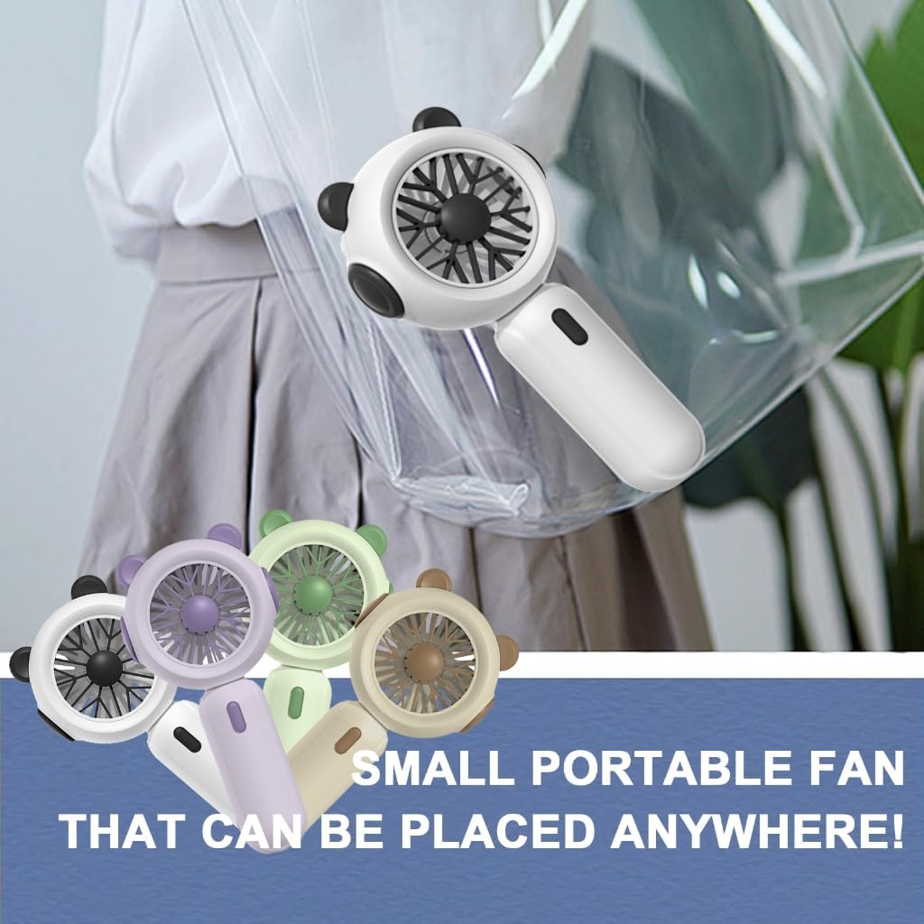 Portable Mini Small Fan With AA Battery Operated USB Mini Desktop Fan image 3