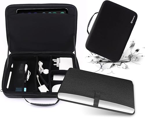 Miniatura 6 de Smatree Bolsa de hombro rígida para laptop MacBook Pro M4 2024M3 2023, iPad Pro M5 de 13 pulgadas 202511 pulgadas iPadPro M5 202513 pulgadas iPad