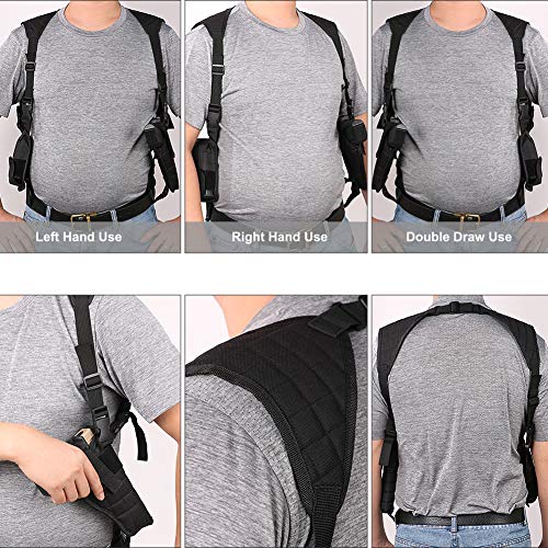 Twod Concealed Carry Shoulder Holster Nylon Cross Harness Vertical Shoulder Holster Adjustable For Most Handguns Or Pistol #TOP4