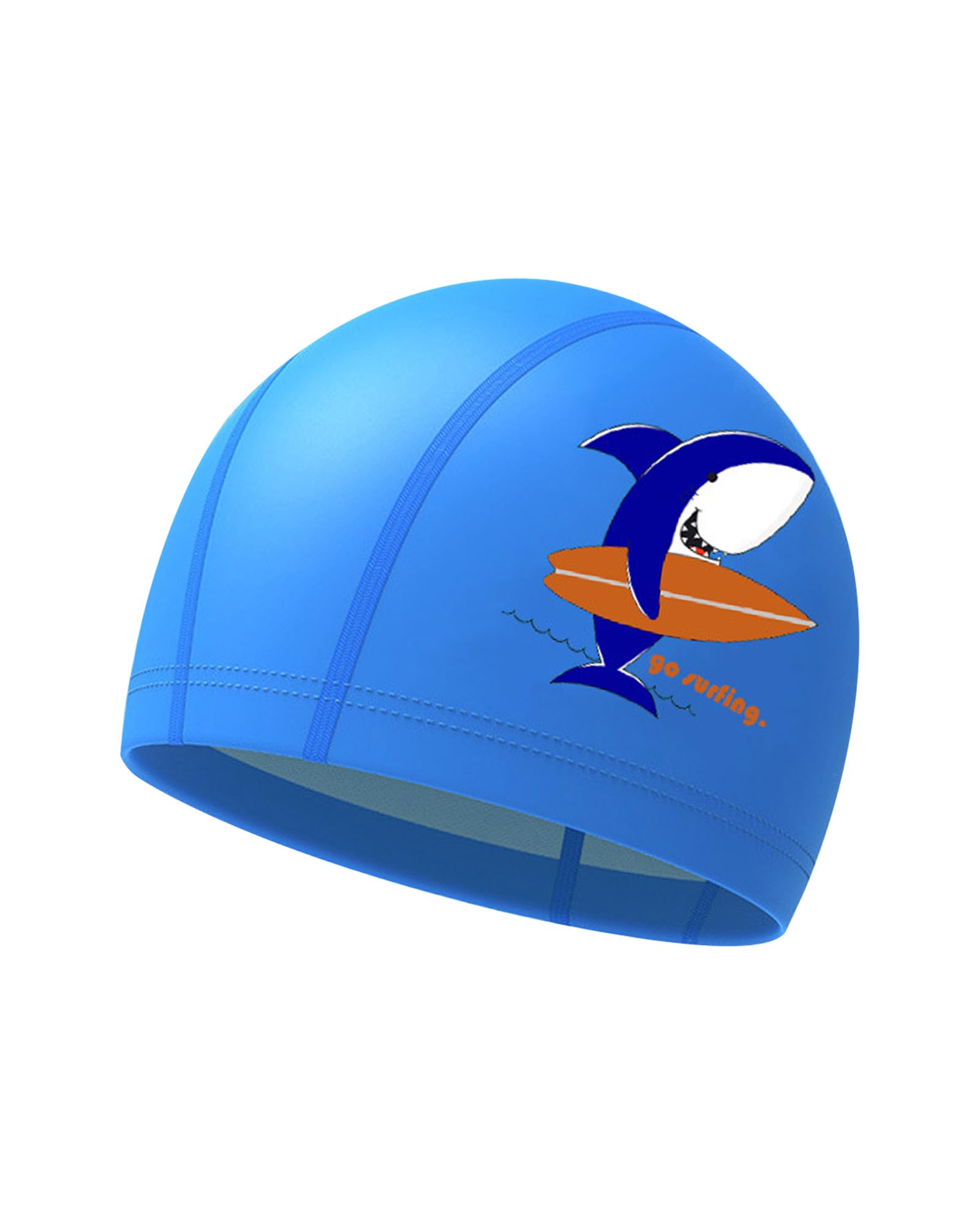 Cuffia Piscina Bambina, Cuffie Nuoto Bambino, Bambini 4-9 Anni, Cuffia da Nuoto, Materiale PU