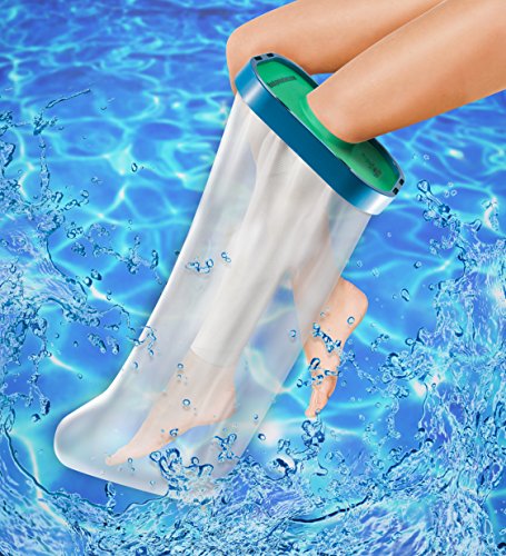 3D ORTHO Cast & Bandage Protector, Best Watertight Protection, Easy to Apply, Latex/Lead Free Reusable, Adult Leg Thigh & Knee High, Adult Long & Short Arm, Hand (Adult Leg Knee HIGH 23")