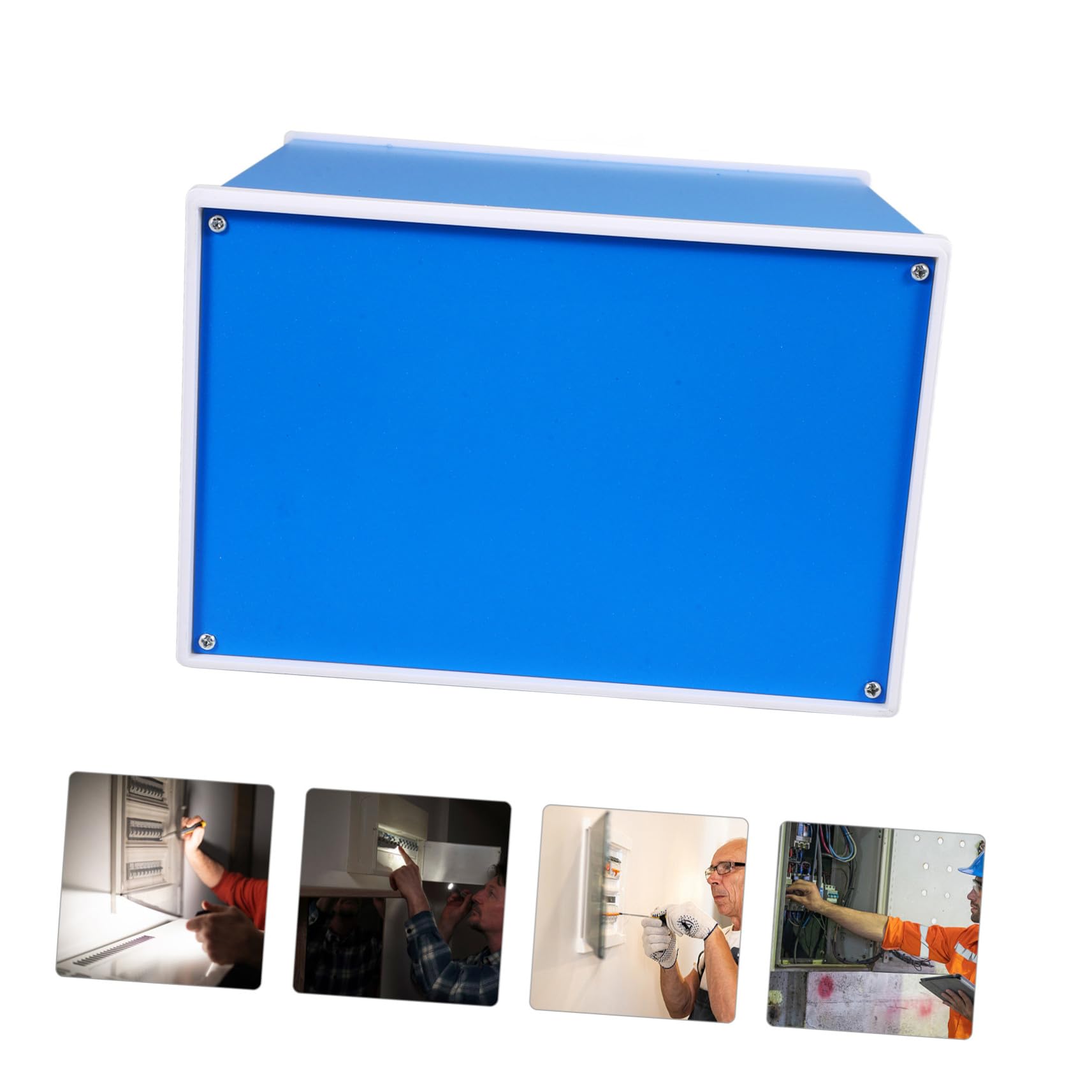 Metallgehäuse Projektbox Wetterfestes Elektronikgehäuse Schraubverschluss DIY Anschlussbox für Elektroinstallationen und Messgeräte