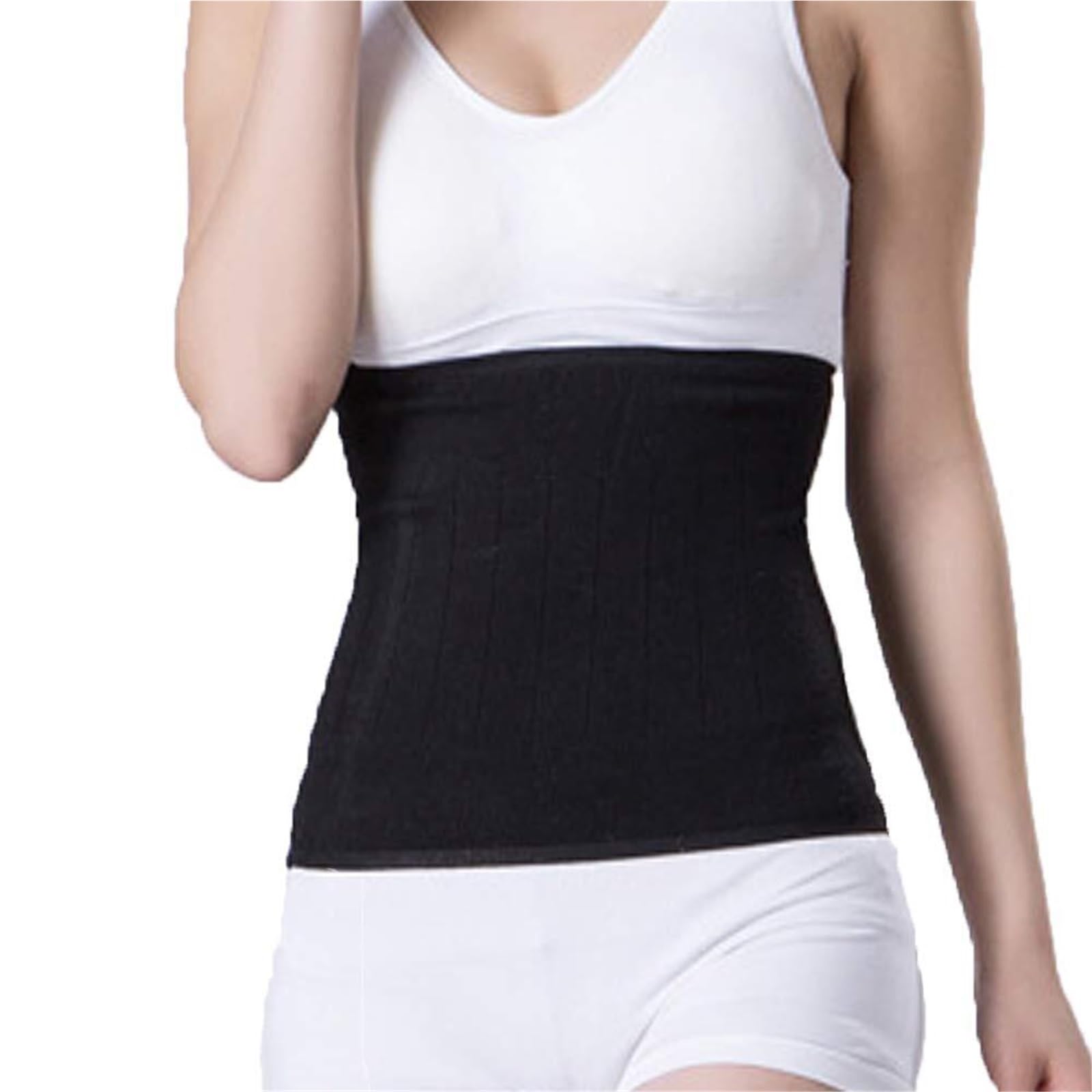 Faja Lumbar Cinturón cálido for Hombres y Mujeres, cinturón de compresión, Transpirable de Punto Cinturón Apoyo Lumbar(Black)
