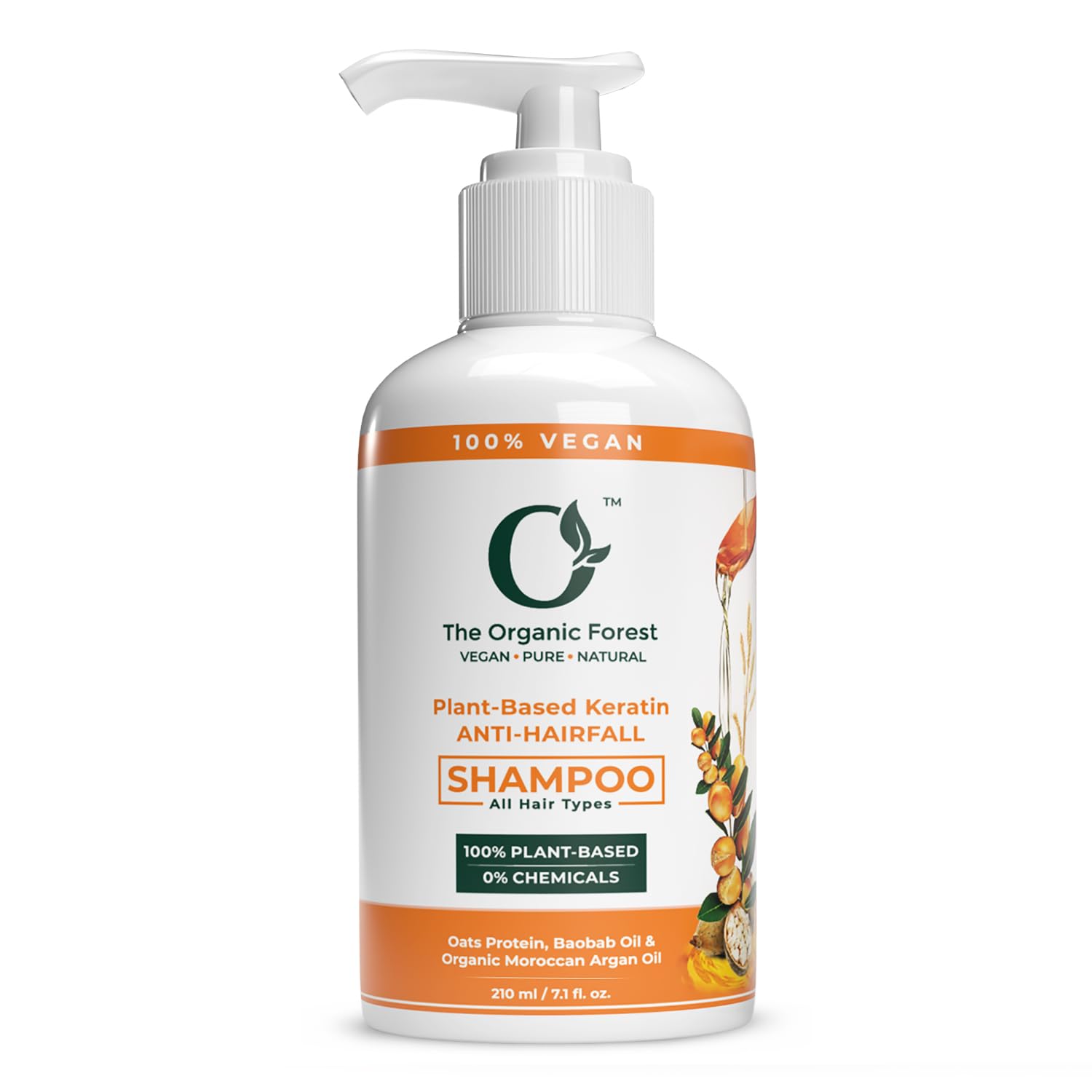 Anti Hair Fall Shampoo | 100% Chemical Free Hair Thickening | Damage Hair Repair | Paraben & Sulphate Free | Relief Itching Scalp