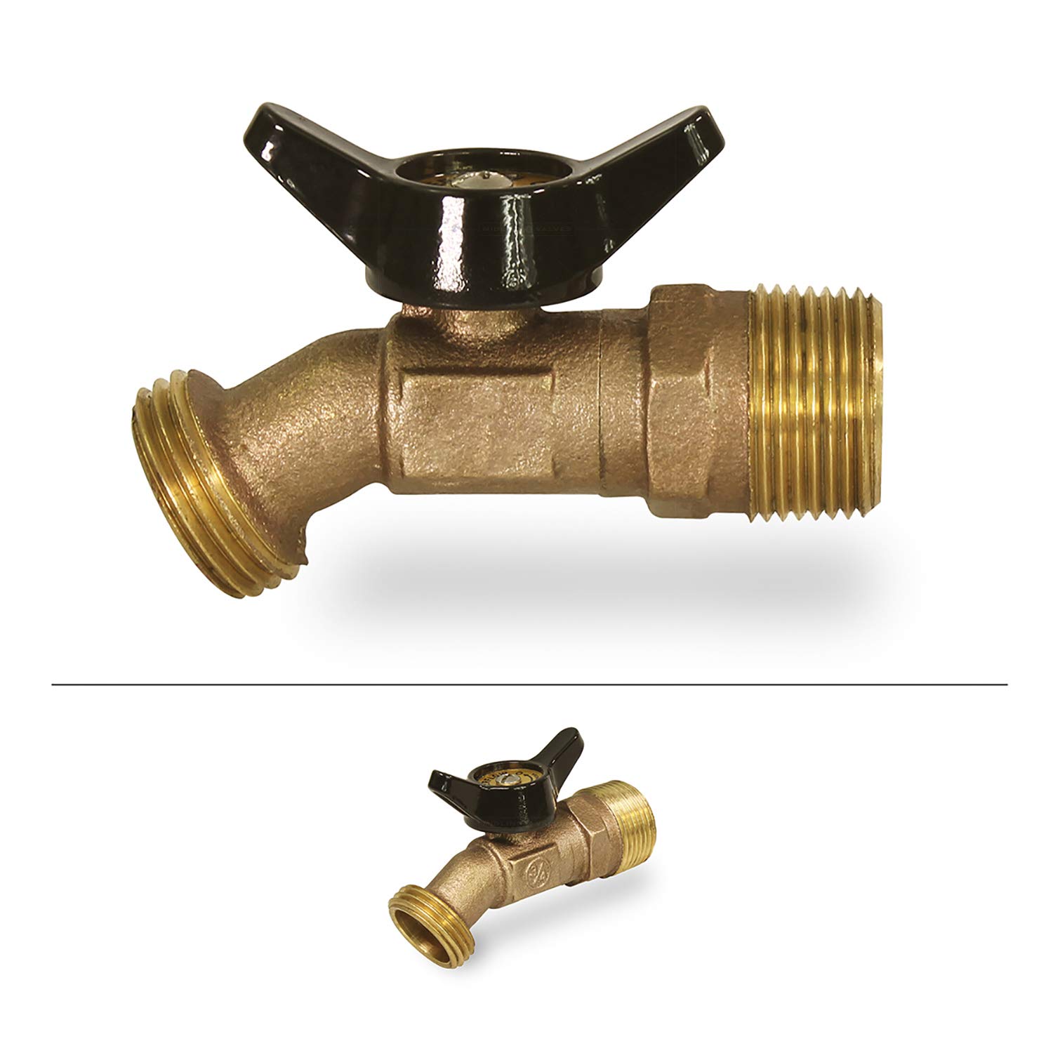 PLUMBFLEX 1/2 in. Pex Inlet x 3/4 in. MHT Outlet Quarter Turn Sillcock Hose Bibb; Cast Brass 46934Q - The Home Depot PLUMBFLEX 1/2 in. Pex Inlet x 3/4 in. MHT Outlet Quarter Turn Sillcock Hose Bibb; Cast Brass 46934Q - The Home Depot