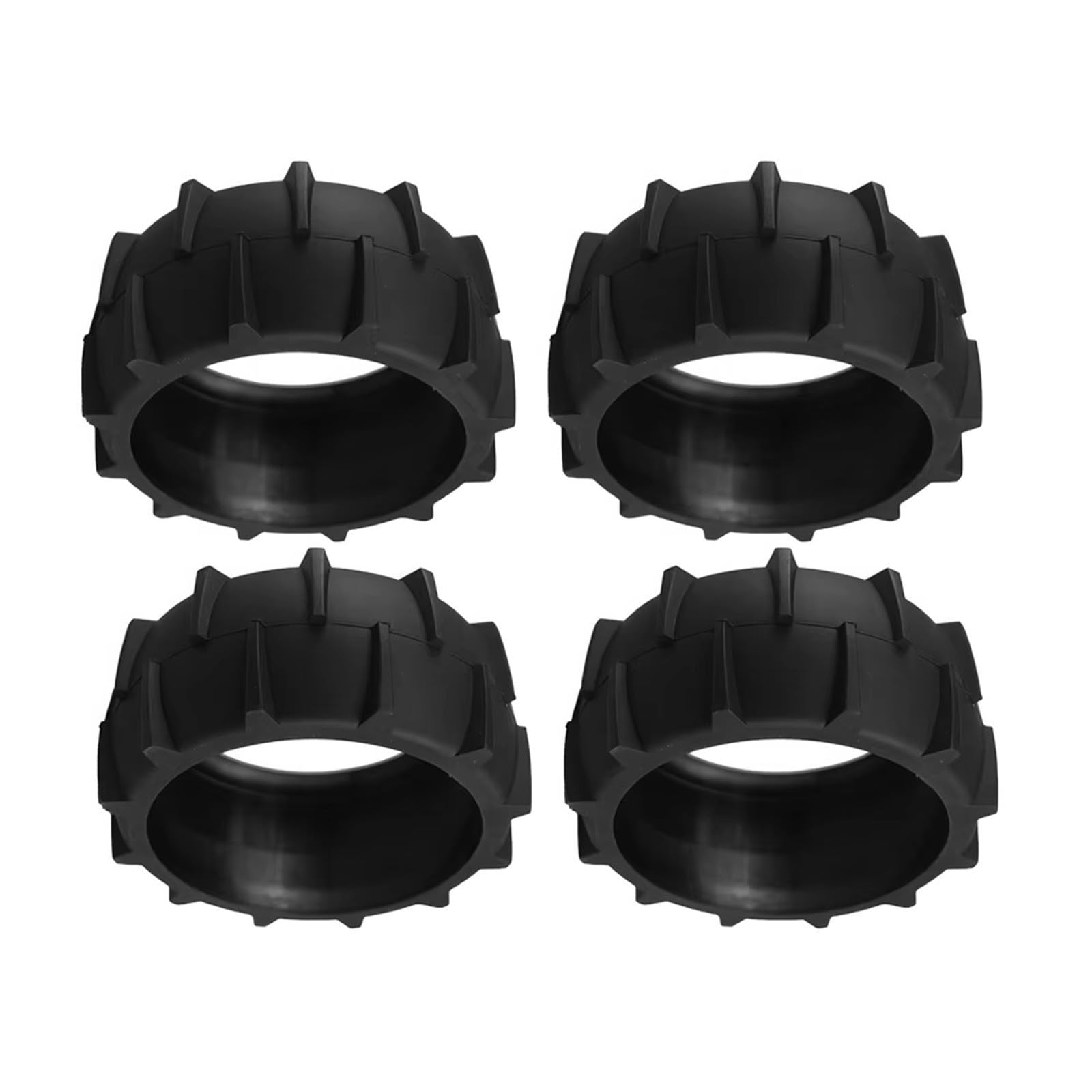 Caoutchouc antidérapant pour Robots tondeuses, pneus de Remplacement 100x40mm, Composants d ' entraînement résistants intempéries, Roues de poulie antidérapantes 4 pièces