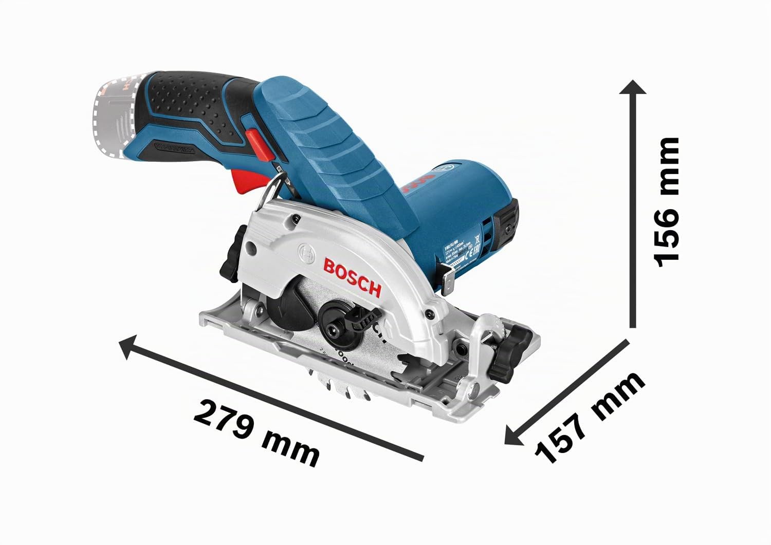 Bosch Professional 12V System scie circulaire sans-fil GKS 12V-26 (Ø de lame : 85 mm, avec 2 batteries 3,0Ah, chargeur rapide GAL 12V-40, calage L-BOXX, L-BOXX)