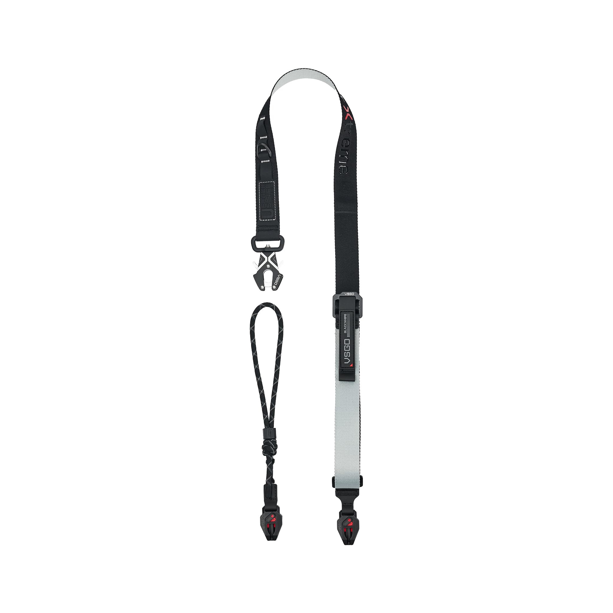 Vsgo Unisex Black Snipe Urban Camera Strap – Quick Release, Anti-Twist, Comfortable Nylon Sling, Fits Dslr, Mirrorless, Phone & Action Camera, Gray&