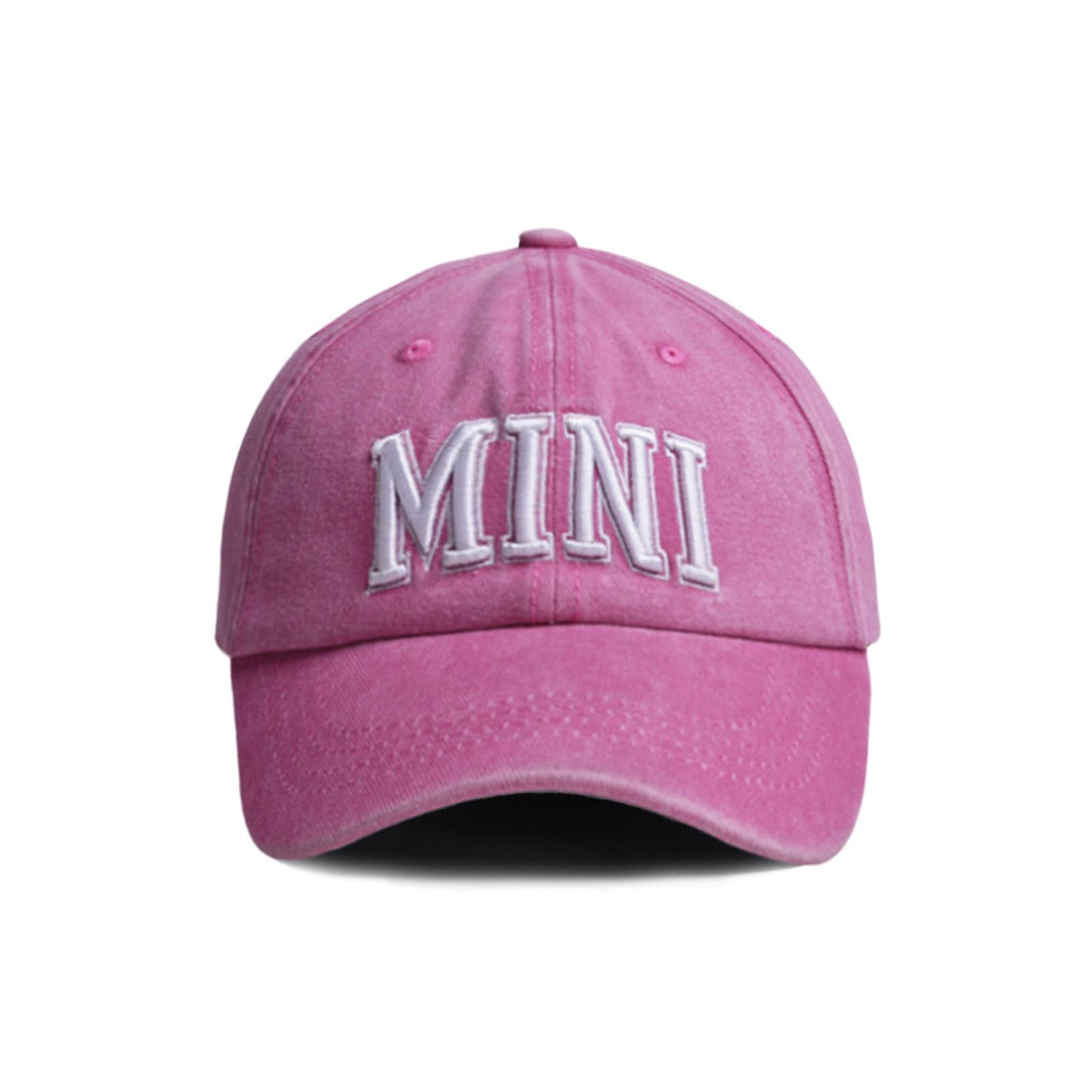 Generisch Set di 3 cappelli coordinati per la famiglia, per papà, mamma, figlio, figlia, traspirante, in cotone e poliestere, abbigliamento casual, per gite in famiglia