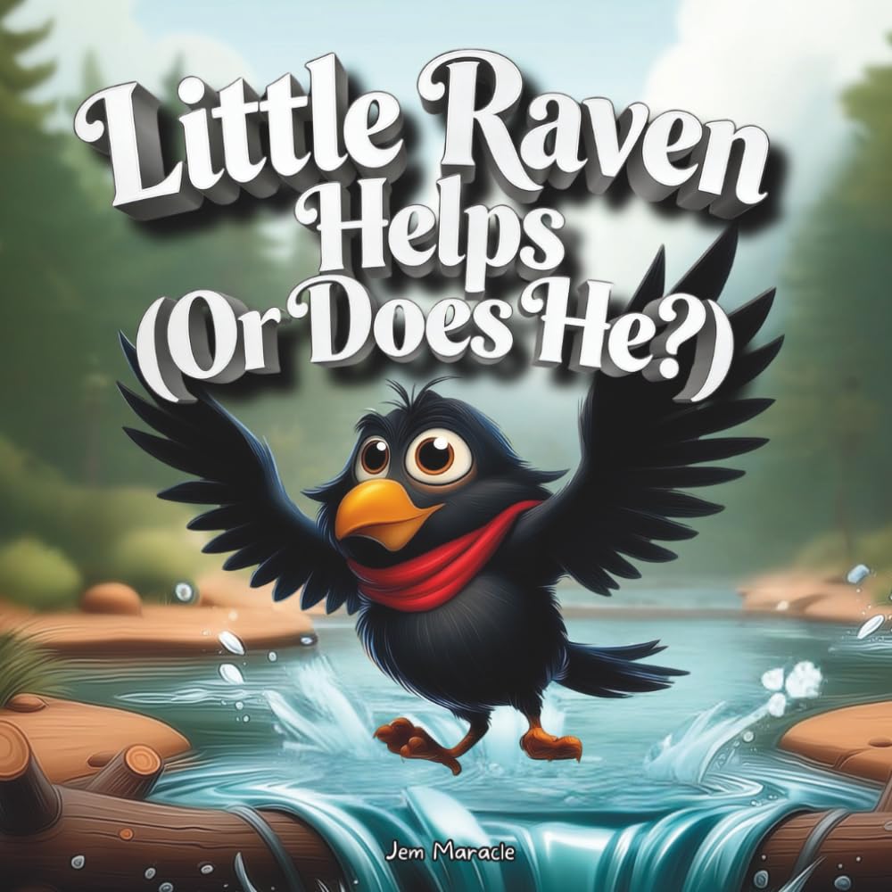 Little Raven Helps (Or Does He?): Book 5 - A Splashing Helper Adventure (A Rhyming Picture Book Series) (Little Raven's Mischief Series)
