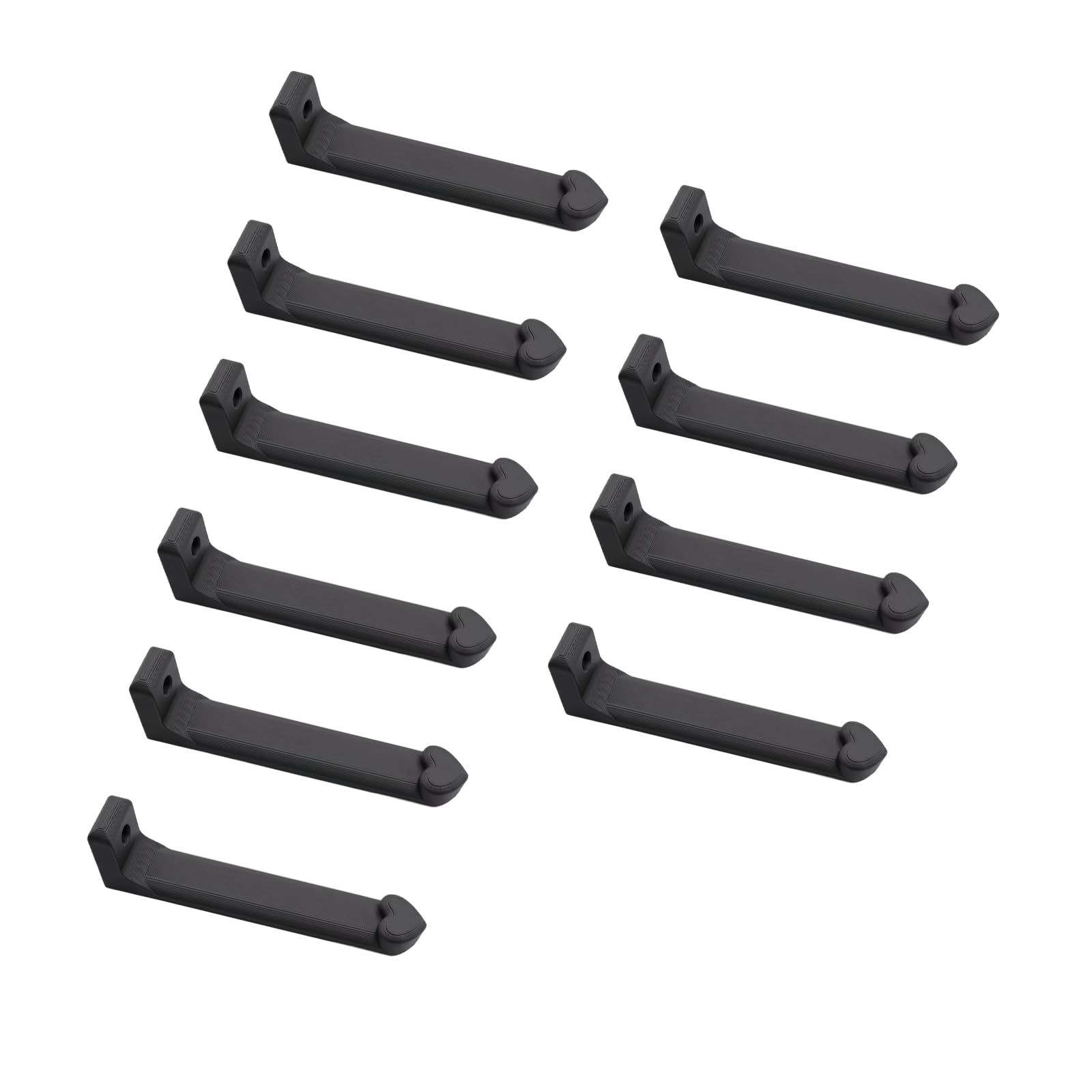 Kaeltsyn Black Storage Wall Hooks Set 3D Printed Tool Holder Rack For Workshop Workbench Craft Desk Garage Use And Setup 10Pcs Wall Mounted Tool Holder Rack