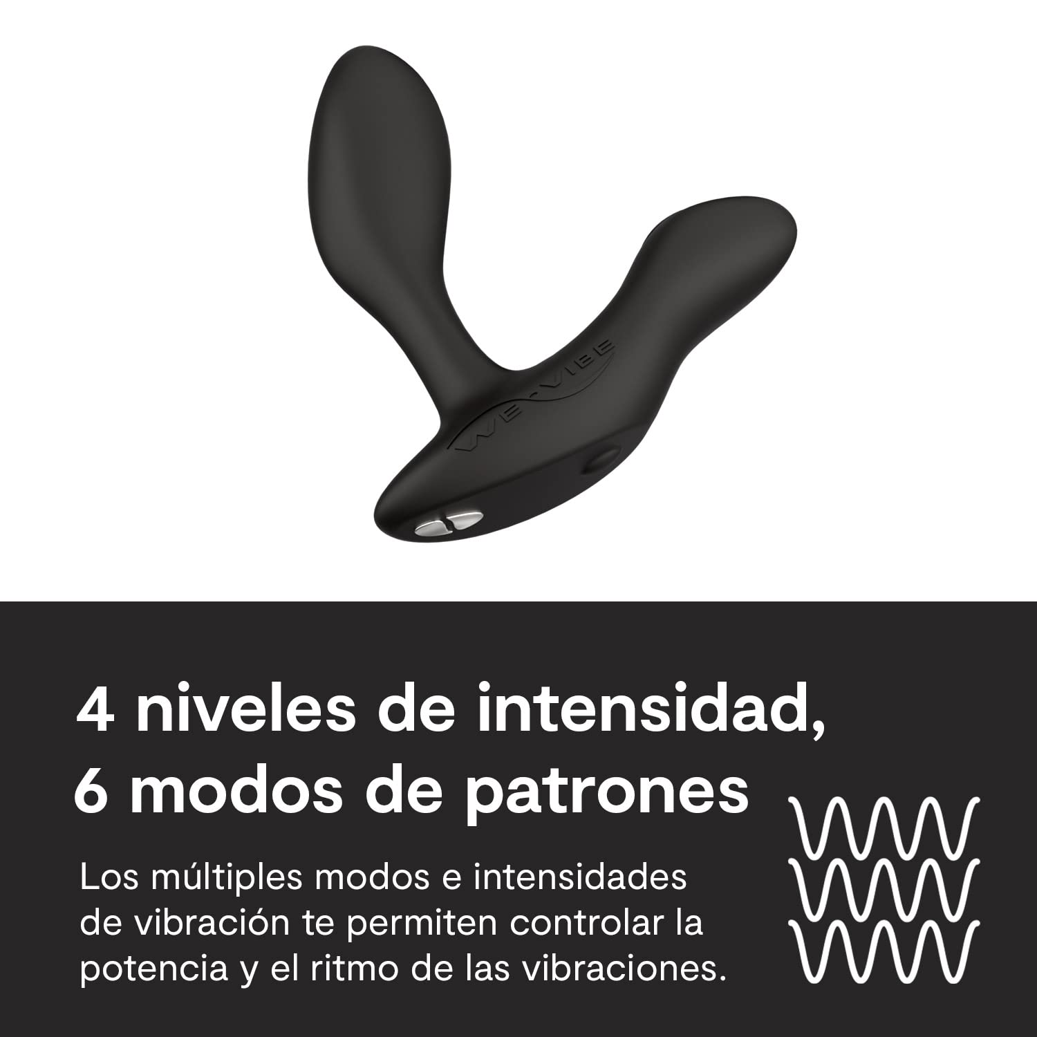 We-Vibe Vibrador de próstata Vector+ con aplicación y control remoto Black One Size