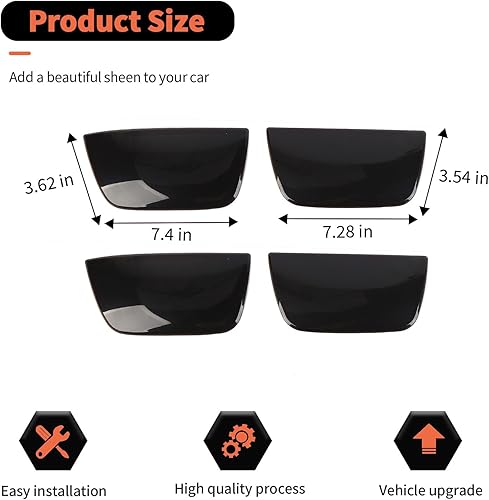 Miniatura 5 de RT-TCZ Cubierta de la lámpara de la luz trasera negra ahumada, accesorios de decoración para Chevrolet Chevy Camaro 2010-2013