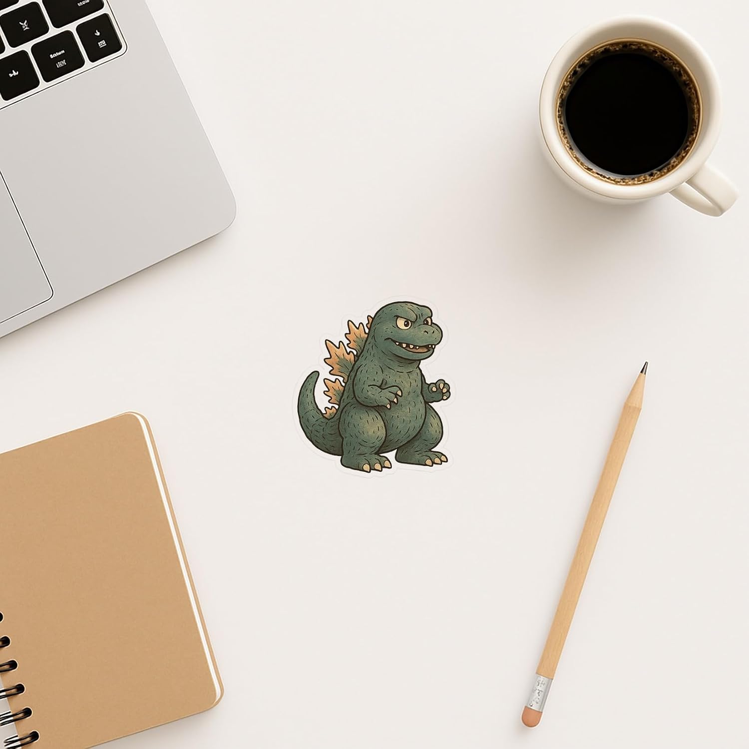 (3 Pack) Godzilla Cinematic Anime Style Art Sticker (2.75" x 3.25")