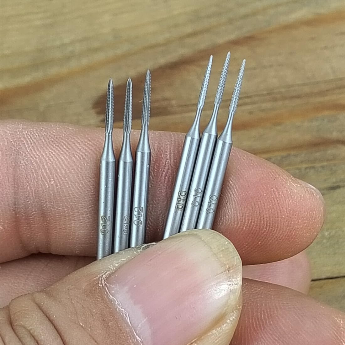 6 Pcs 3/32'' Shank Tip Cone Cross Cut Burr (010 & 012) — Amazon image 4