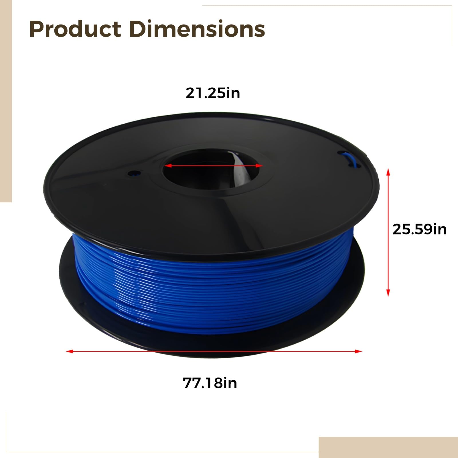 Filamento PLA para impresión 3D, opciones de 1,75 mm y 3,0 mm, filamento de alta precisión para modelos, esculturas y piezas