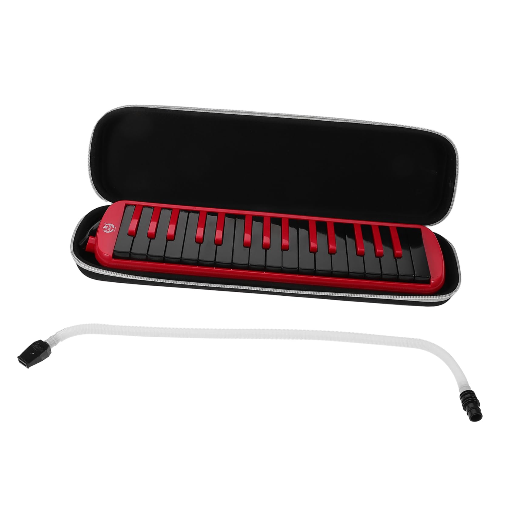 Melodica Klawisze Instrument Dęty z Ustnikiem i Torbą Transportową Dla Początkujących i Dorosłych Idealny Do Edukacji Muzycznej i Ćwiczeń