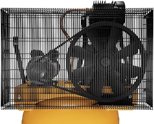 Miniatura 6 de DEWALT Compresor de aire vertical de 80 galones con bomba lubricada con aceite de 2 etapas, motor de inducción de 240 V resistente, 175 PSI máximo,