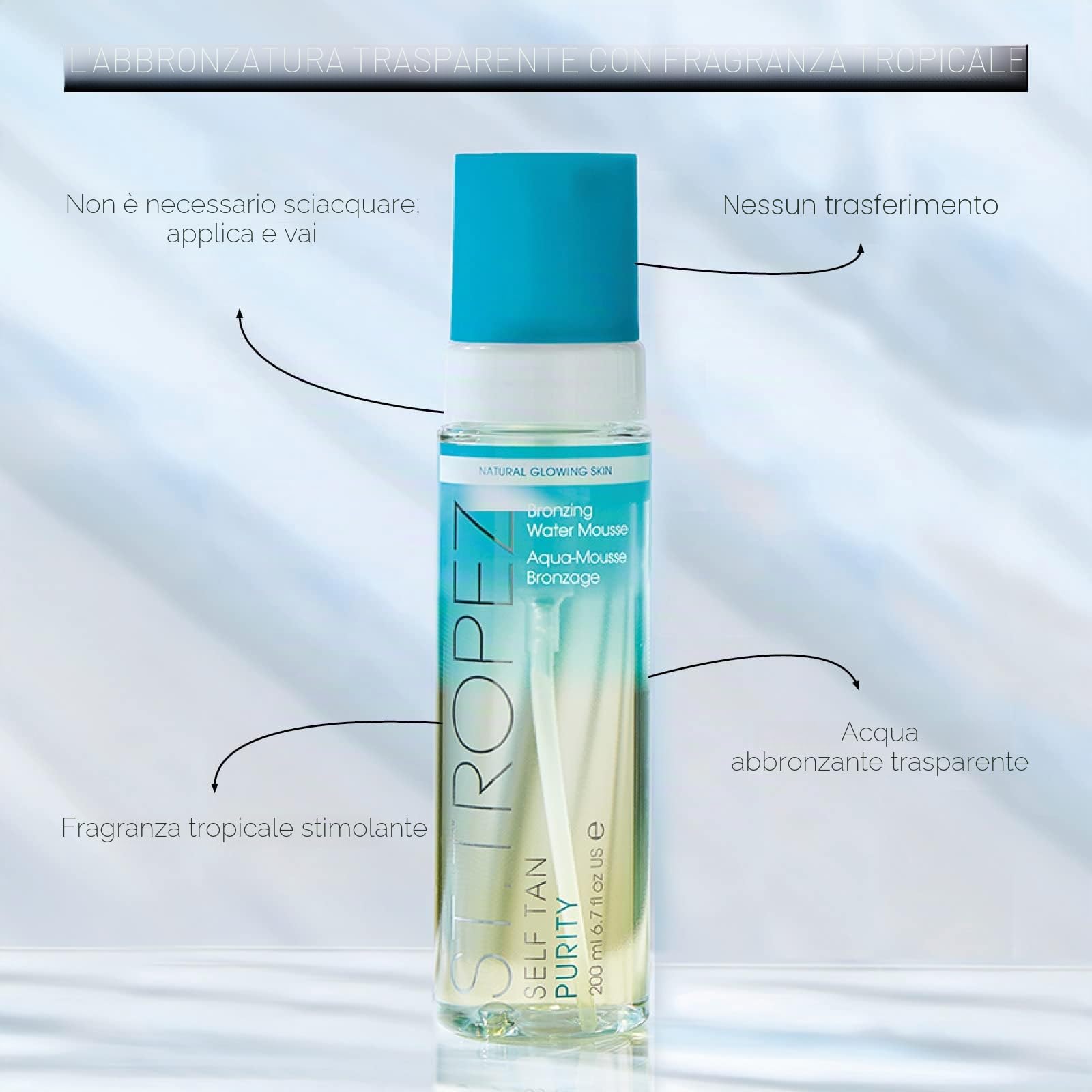 SELF TAN PURITY bronzing water mousse 200 ml