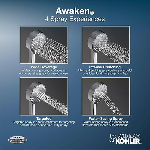 Miniatura 3 de KOHLER Cabezal de ducha Awaken B110MF, 1.75Gpm