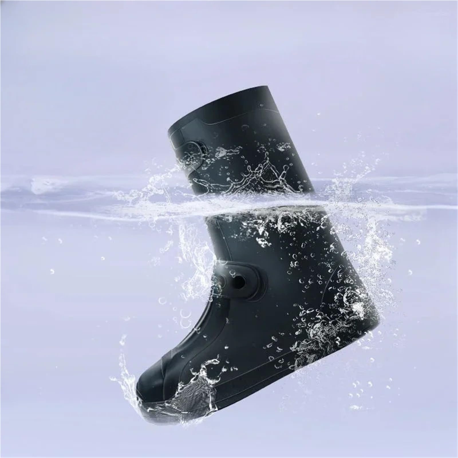 Überschuhe for Herren, Motorrad, leichte Galoschen, Biker-Regenstiefel for, große Größe, Outdoor-Gummistiefel, wasserdicht und rutschfest Für Industrie Handwerk(Black,39)