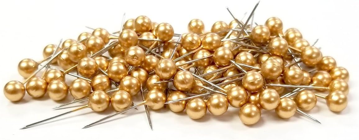 Floral Corsage / Boutonniere Pin 3/4 Pixie Gold 100pcs