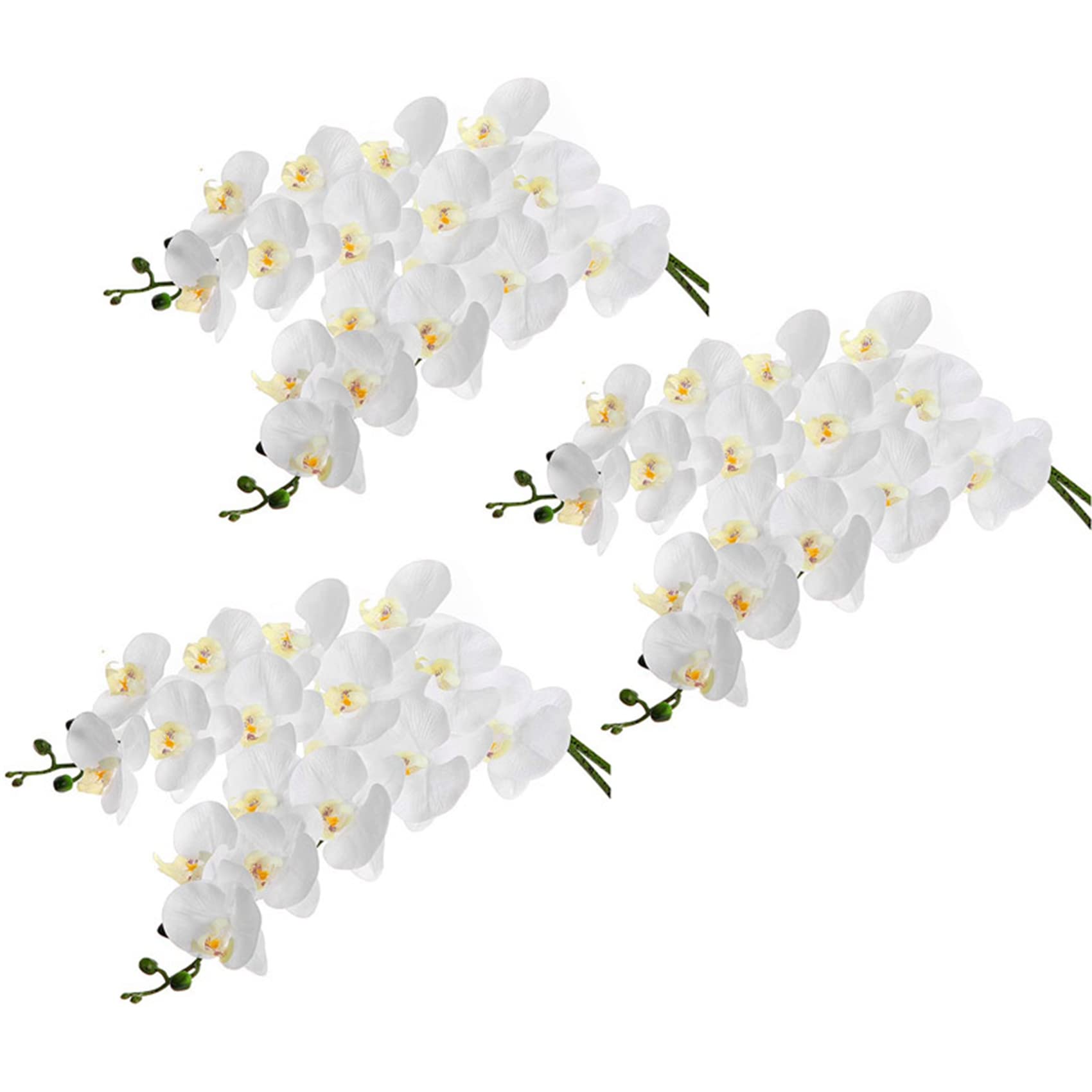 Hndhbfgrt 6Pcs 38Inch Artificial Real Contact Orchids Flowers 9Heads Latex Phalaenopsis Stems for DIY Wedding Centerpieces,Kitchen