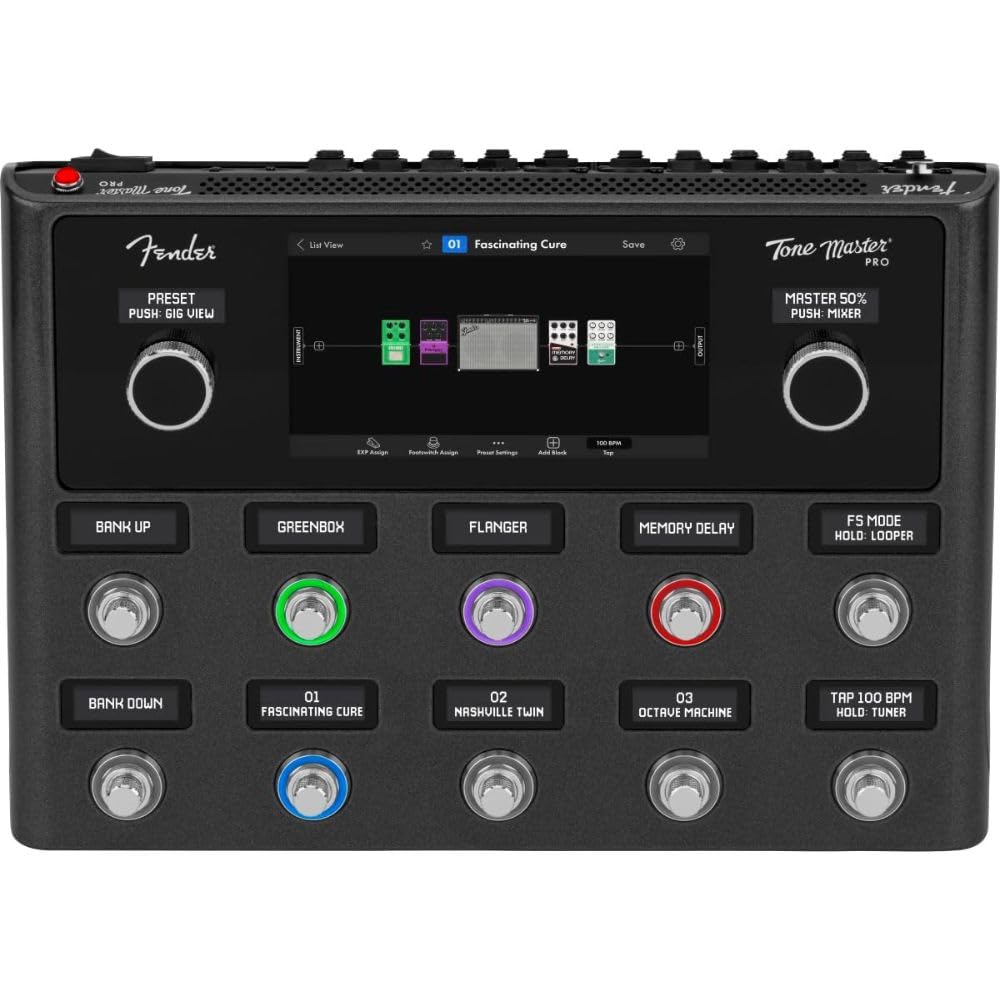 Fender Tone Master Pro Bundle with Mission Engineering Fender SP1-TMP Expression Pedal, Gig Bag Black Pedalboards (2375990000) : כלי נגינה