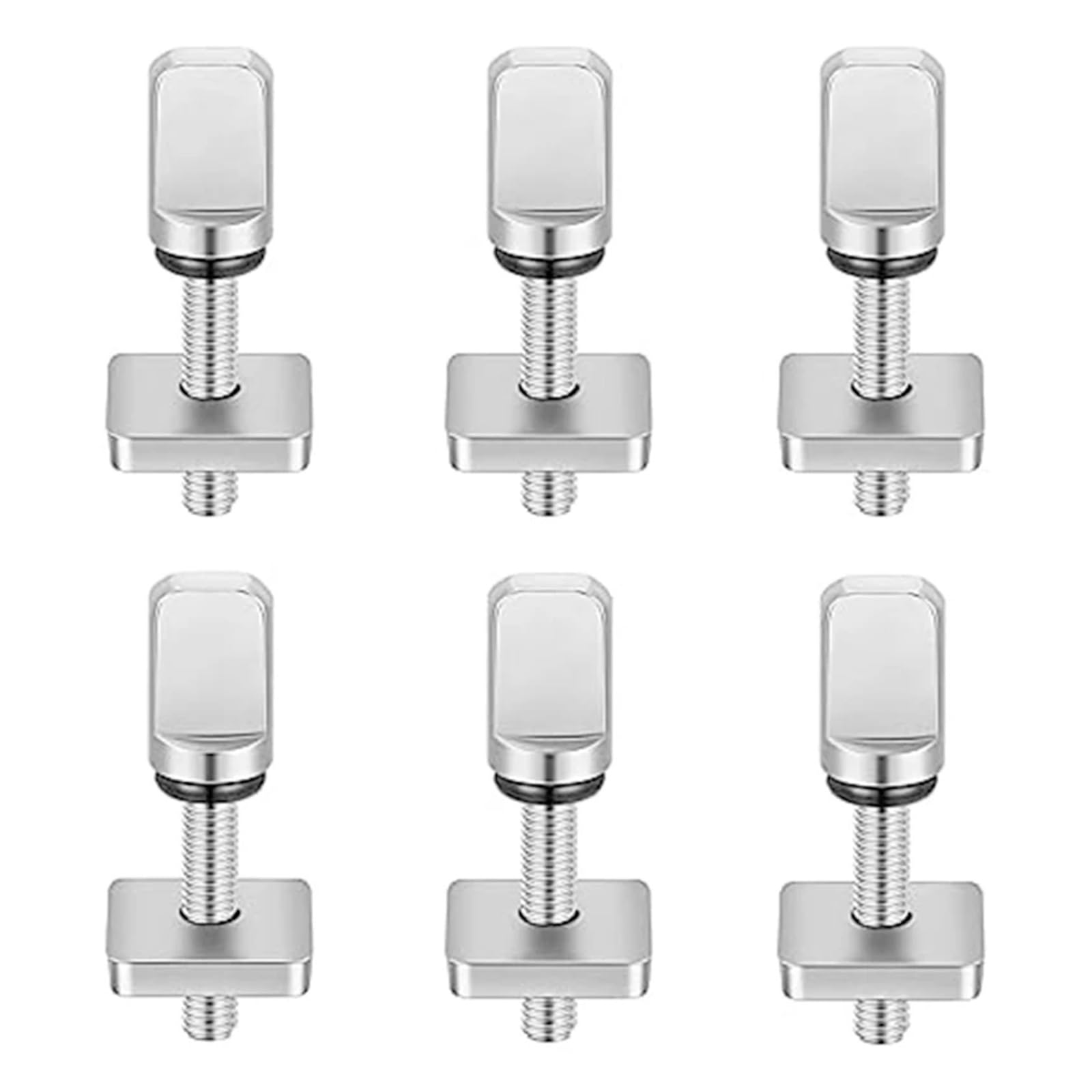 6 PCS Surfboard Fin Screws, No Tool Stainless Steel Thumb Screw Replacement Accessories For SUP Surf Longboard Paddleboard