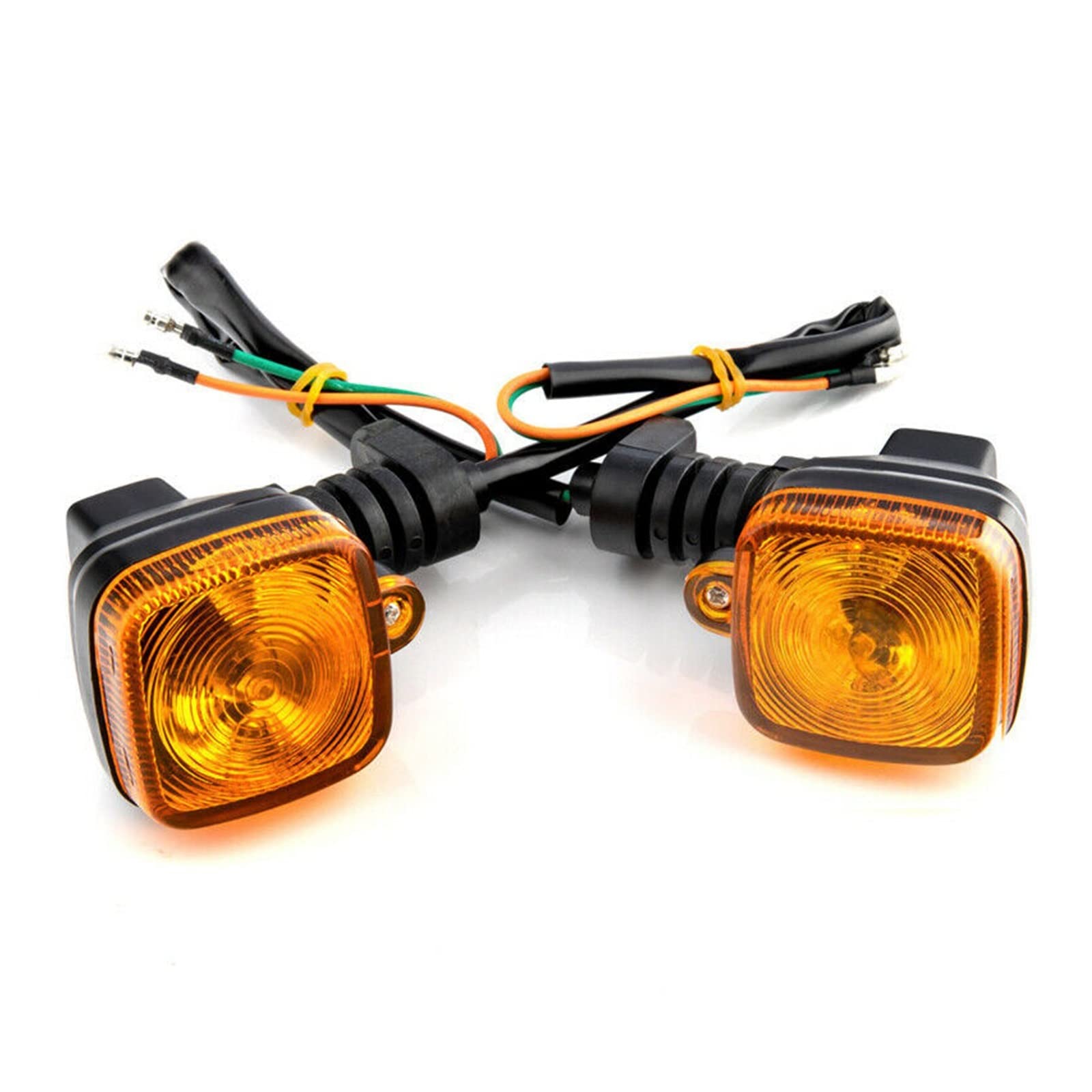 Indicateurs De Virage De Moto 2 Pièces Clignotants De Moto Clignotants Indicateurs Lumières Clignotant Universel Café Racer Ampoules Halogènes Accessoires Directionnels Ambre