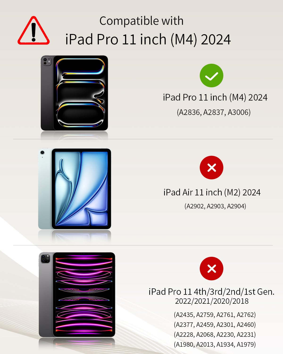 TiMOVO Keyboard Case for iPad Pro 11 Inch M4 (2024), Magnetic Detachable Keyboard with Pencil Holder, 7-Color Backlit for iPad Pro 11 Inch 2024 (A2836/A2837/A3006), Black