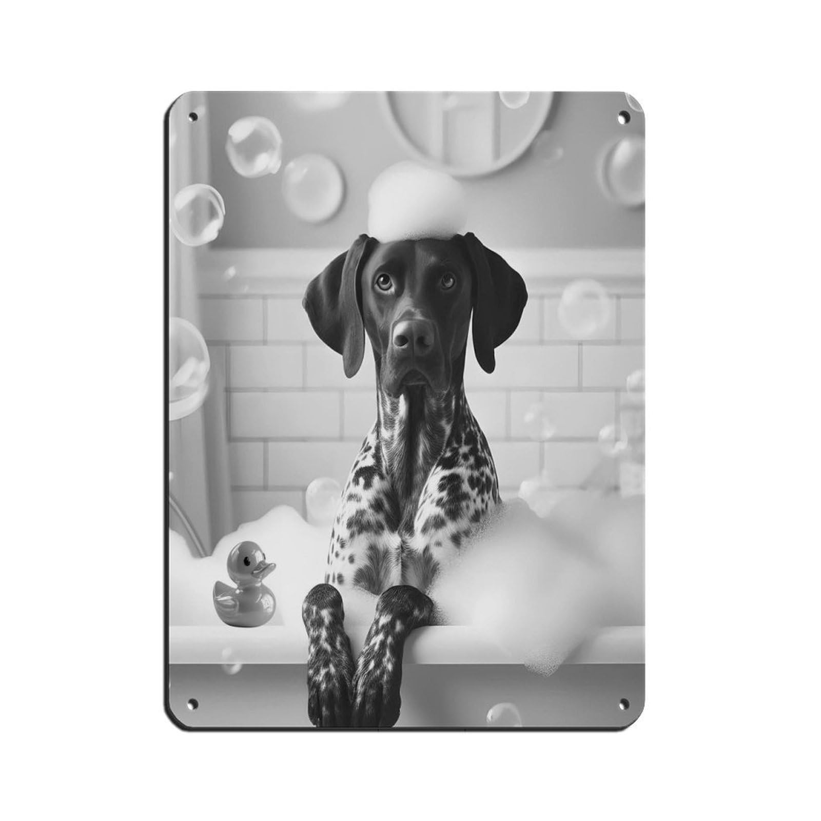 German Shorthaired Pointer Tin Sign Vintage Metal Pub Club Cafe Bar Home Wall Art Decoration Poster Retro 12x16inch(30x40cm)