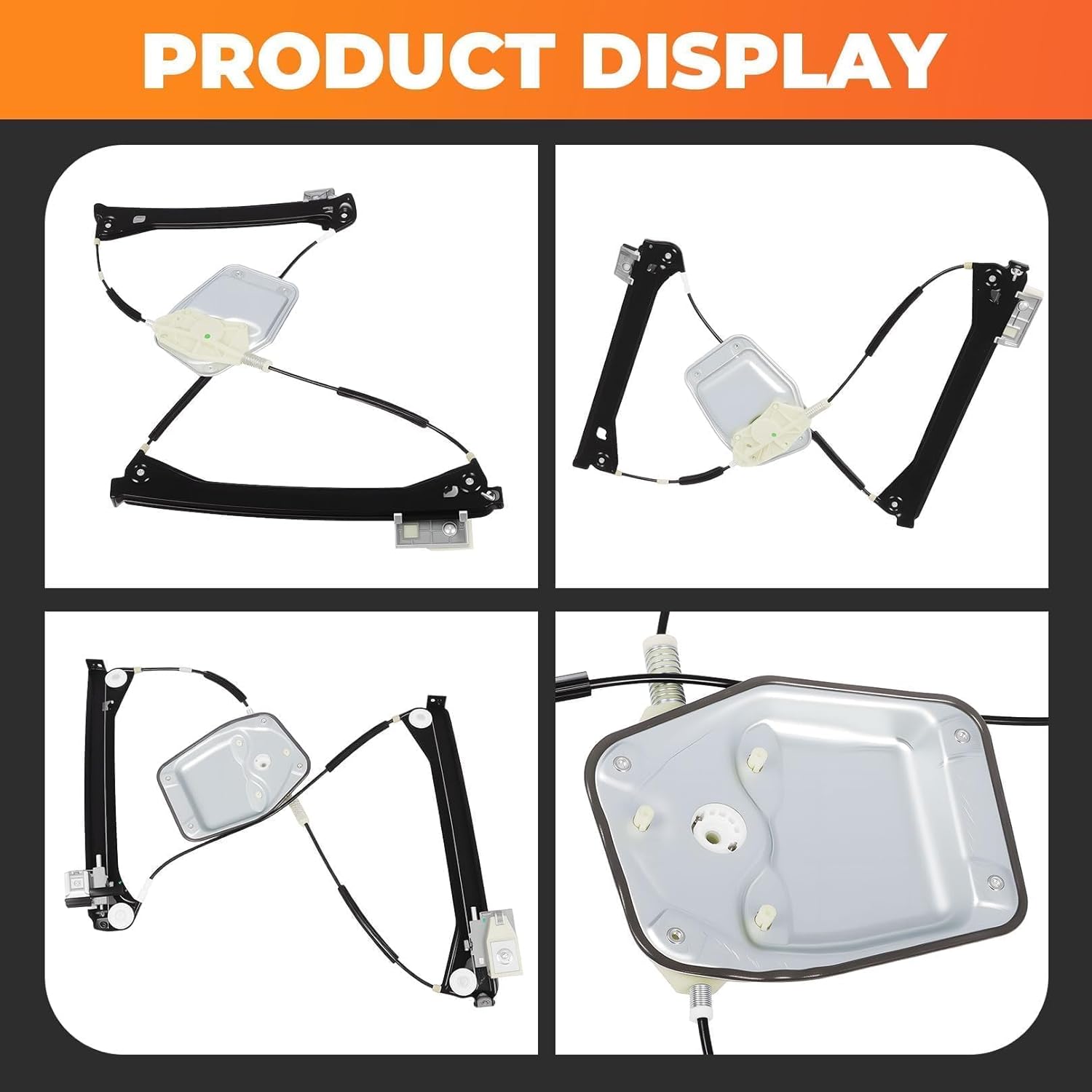 1Q0-837-462-G Front Right Passenger Side Power Window Regulator Compatible with Eos 2008 2009 2010 2011 2012 2013 2014 2015 2016