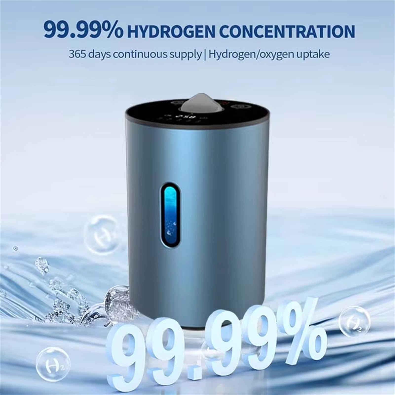 Wasserstoffgenerator, Wasserstoff-Inhalationsgerät für den Heimgebrauch, 99,99% hochreiner H2-Wasserstoffgenerator-Inhalator, H2-Atemgerät, mit Wasserstoff-Inhalations-Augenmaske