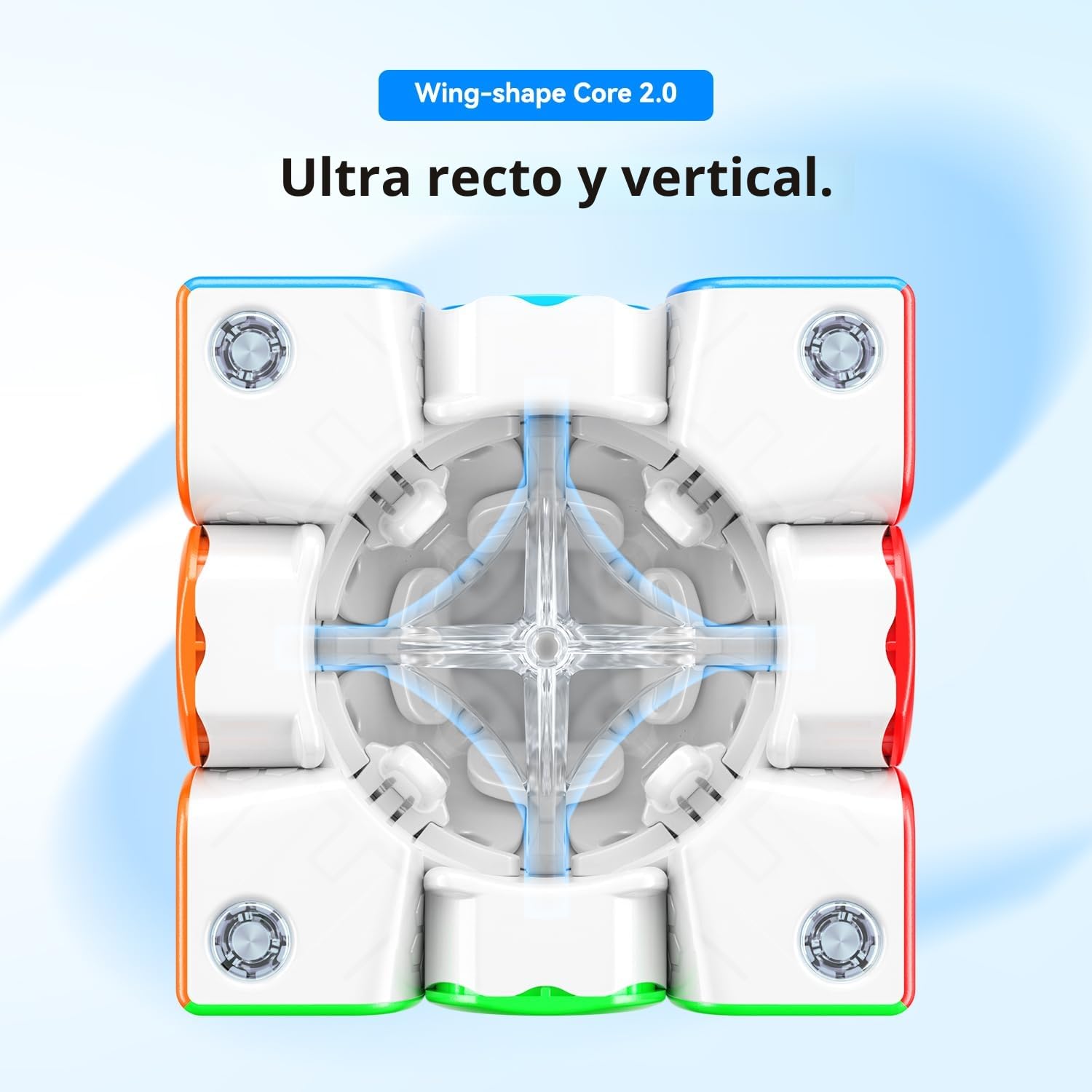 GAN 356ME Magnético Speed Cube de Edición Mejorada,Cubo Mágico 3x3 con 48 Imanes/GES Pro+/4 Niveles de Elasticidad,Profesional Original Iman-tado Cubo de Velocidad (Sin Pegatinas)