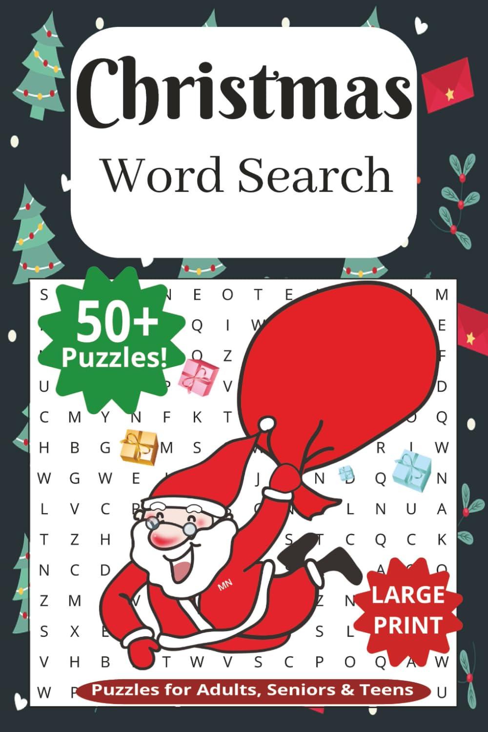 Christmas Word Search Book: A Christmas Themed Word Find Puzzle For Adults, Seniors, and Teens